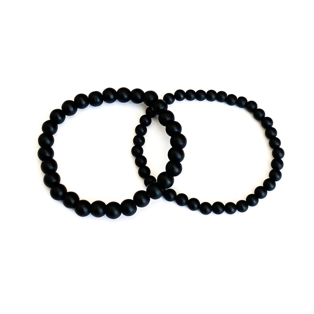 Matte Black Onyx Bracelet