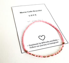 Load image into Gallery viewer, Morse Code &#39;LOVE&#39; Bracelet

